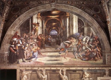 Raphaël œuvres - L’expulsion d’Héliodore du Temple Renaissance Raphaël
